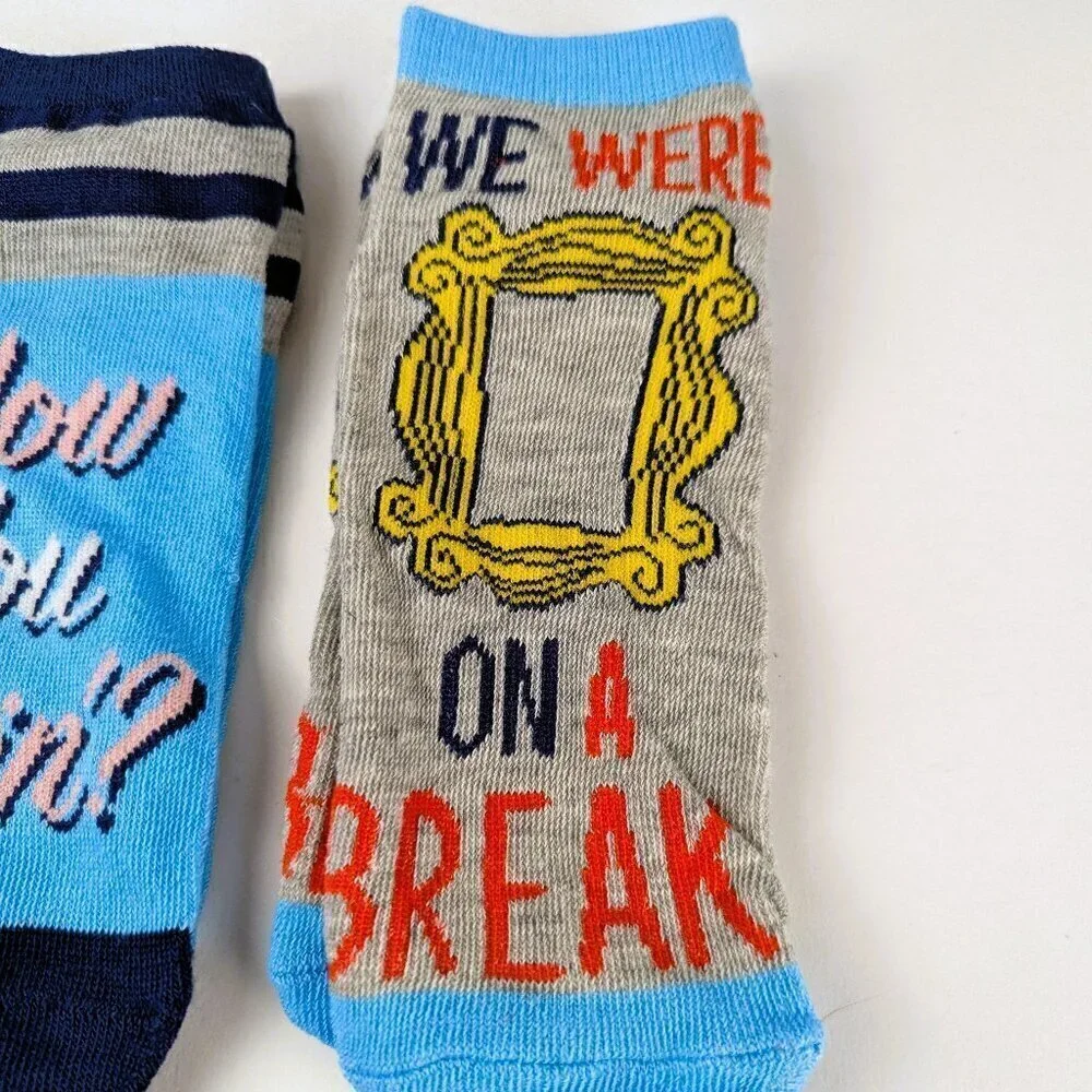 NEW Friends Blue/Gray Women's Sock Set - 4 Pairs